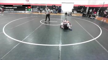144 lbs Cons. Round 5 - Matthew Laird, JOLIET (CATHOLIC Academy) vs Evan Musil, Rockton (HONONEGAH)