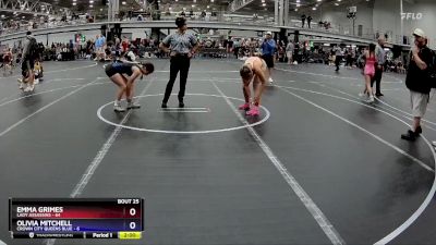 114 lbs Round 7 (8 Team) - Emma Grimes, Lady Assassins vs Olivia Mitchell, Crown City Queens Blue