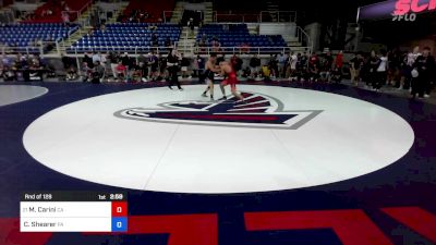 157 lbs Rnd Of 128 - Mario Carini, CA vs Caden Shearer, PA