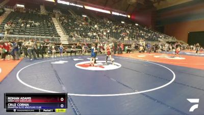 71 lbs Champ. Round 1 - Roman Adams, Windy City Wrestlers vs Cruz Cornia, Evanston Elite Wrestling Club