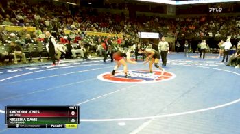 155 Class 1 lbs Cons. Semi - Karydon Jones, Gallatin vs Nikeshia Davis, West Plains