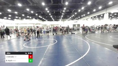46 lbs Consi Of 8 #2 - Isaac Estrada, Top Rank vs Brody Koch, Montrose Wrestling Club
