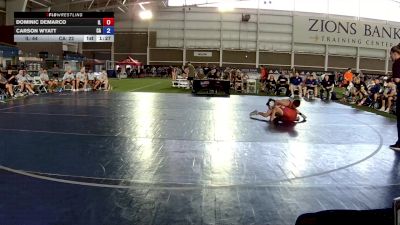 94 lbs Dominic DeMarco, Illinois vs Carson Wyatt, California