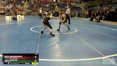 107 lbs Cons. Round 1 - Liam Wadlow, Red River vs Rhys Safratowich, Grand Forks Central