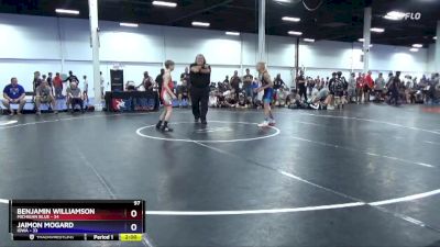 97 lbs Placement Matches (8 Team) - Benjamin Williamson, Michigan Blue vs Jaimon Mogard, Iowa