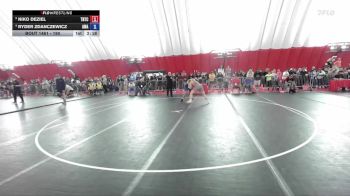 190 lbs Cons. Semi - Niko DeZiel, Team Nazar Training Center vs Ryder Zdanczewicz, Askren Wrestling Academy