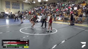 110 lbs Cons. Round 3 - Elizabeth Noyola, Highland vs Harmony Marquez, Chaffey