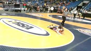 115 lbs Cons. Round 1 - Athena Zappas, Lincolnshire (Stevenson) vs Lyndzey Brewer, Farmington