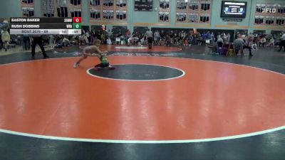 69 lbs Cons. Round 3 - Easton Baker, Springville Gold Medal Wrestli vs Rush Dobbins, Wrath