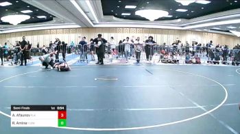 57 lbs Semifinal - Adlan Afaunov, Elk Grove Wr Ac vs Reign Amina, Flow Academy HI