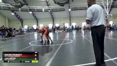 285 lbs Cons. Round 1 - Liam Keevill, Suny Brockport vs Hunter Probasco, Ohio Northern Univerity