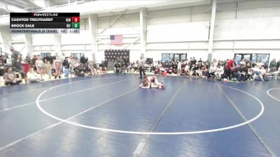 92 lbs Quarterfinals (8 Team) - Brock Gale, Idaho 1 vs Cashton Treuthardt, Team RJN