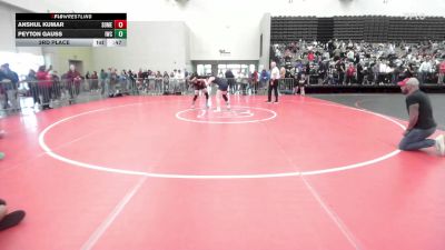 150 lbs 3rd Place - Anshul Kumar, Somerville vs Peyton Gauss, Immortals