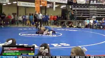 220 lbs Cons. Round 1 - Jefferson Otter, Norton Community vs Kaden Walker, Silver Lake