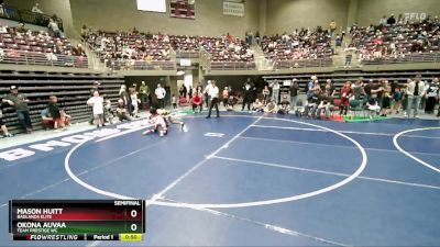 78 lbs Semifinal - Okona Auvaa, Team Prestige WC vs Mason Huitt, Badlands Elite