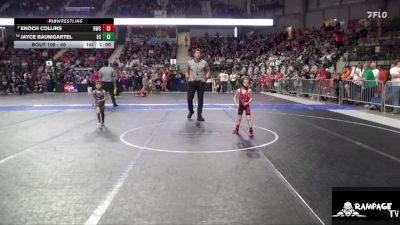 40 lbs Champ. Round 1 - Jayce Baumgartel, Elk County vs Enoch Collins, Hugoton Wrestling Club