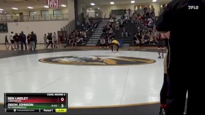 125 lbs Cons. Round 2 - Deion Johnson, SIU Edwardsville vs Ben Lindley, Lindenwood