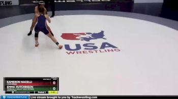 100 lbs Quarterfinal - Emma Hutchinson, Temecula Valley High School Wrestling vs Kameron Nacelli, California