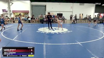 110 lbs Round 1 (8 Team) - Lucas Schulz, Ohio Scarlet vs Nico Cassano, New Jersey