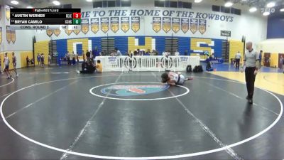 150 lbs Cons. Round 2 - Austin Werner, Celebration vs BRYAN CAMILO, Cypress Creek H S