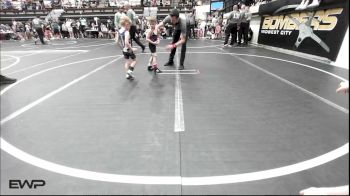 37 lbs Quarterfinal - Wenston Quillin, Chickasha Youth Wrestling vs Colt Manuel, Blackwell Wrestling Club