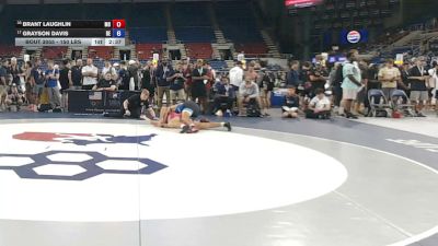 150 lbs Cons. Sub-rd Of 16 - Brant Laughlin, Missouri vs Grayson Davis, Delaware
