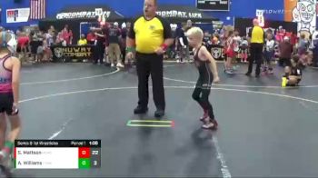 49 lbs Semis & 1st Wrestleback (8 Team) - Alaina Williams, The Funky Singlets vs Spencer Mattson, Pomona Elite