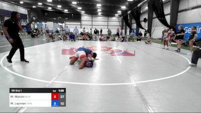 56 kg Rr Rnd 1 - Marlena Macon, WOW vs Morgan Layman, Team VA