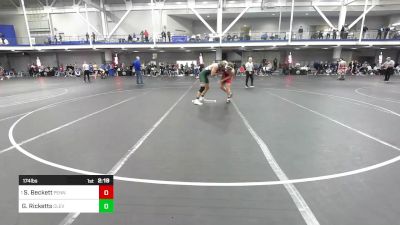 174 lbs Quarterfinal - Sam Beckett, Penn State - UnAttached vs Gavin Ricketts, Cleveland State