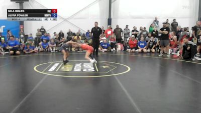 33 lbs Rr Rnd 7 - Mila Ingles, Badger Girls Elite - W vs Alivia Fowler, MGW Monkey Business - W