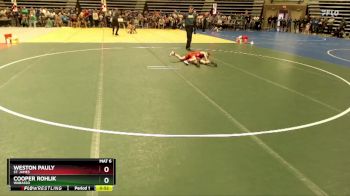 70 lbs Semifinal - Cooper Rohlik, Wabasso vs Weston Pauly, St. James