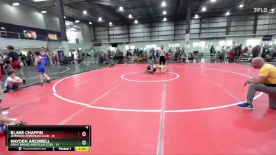 85 lbs Round 5 (6 Team) - Hayden Archbell, GREAT BRIDGE WRESTLING CLUB vs Blake Chaffin, JEFFERSON WRESTLING CLUB