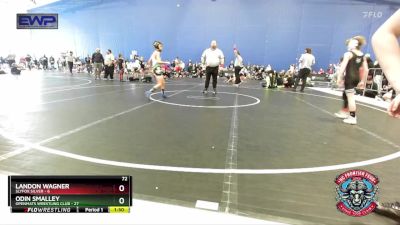 72 lbs Round 3 (4 Team) - Odin Smalley, OpenMats Wrestling Club vs Landon Wagner, Slyfox Silver