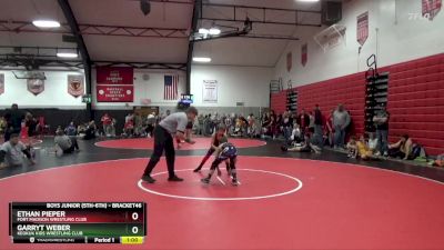 Round 3 - Garryt Weber, Keokuk Kids Wrestling Club vs Ethan Pieper, Fort Madison Wrestling Club