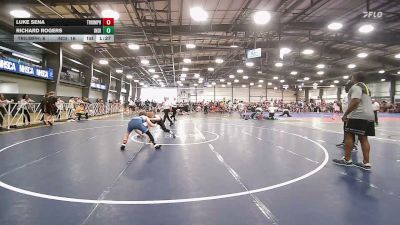 132 lbs Rr Rnd 1 - Luke Sena, Triumph White - HSB vs Richard Rogers, Indiana Outlaws Yellow - HSB