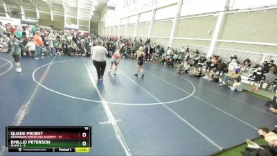 110 lbs Round 3 (4 Team) - Emillio Peterson, Idaho 1 vs Quade Probst, Sanderson Wrestling Academy