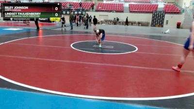 145 lbs Round 1 - Riley Johnson, North Carolina vs Lindsey Faulkenberry, Smoky Mountain Youth Wrestling