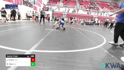 67 lbs Quarterfinal - Jaxton Crank, Team Guthrie Wrestling vs Walker Diaz, Shelton Wrestling Academy