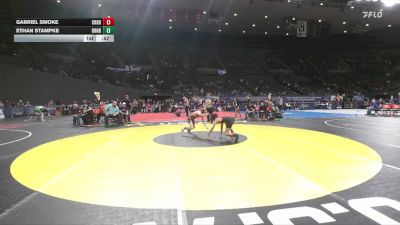 3A Boys 106 lbs Cons. Round 3 - Gabriel Smoke, Corbett Boys vs Ethan Stampke, Burns Boys