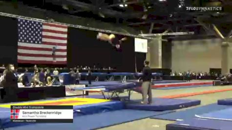 Samantha Breckenridge - Double Mini Trampoline, Kris Power Tumbling - 2021 USA Gymnastics Championships