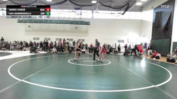 113 lbs Round Of 16 - Derek Huber, Masuk vs Ava Gamberdella, Branford