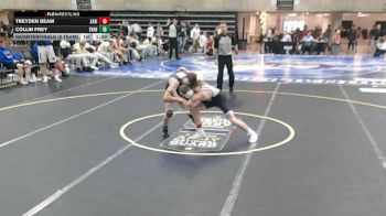 114 lbs Quarterfinals (8 Team) - Treyden Beam, Xavier vs Collin Frey, Evansville