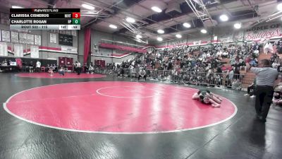 115 lbs Cons. Round 3 - Charlotte Rogan, Riverside Poly vs CLARISSA CISNEROS, Northview