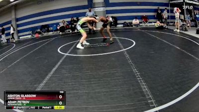 110 lbs Round 2 (8 Team) - Adam Petrov, Headhunters vs Ashton Glasgow, Junior Terps