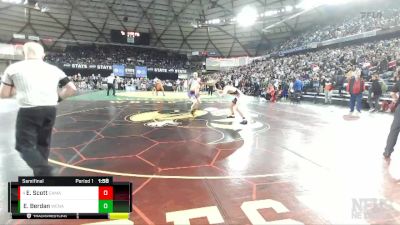 4A 195 lbs Semifinal - Elliott Scott, Camas vs Evan Berdan, Wenatchee