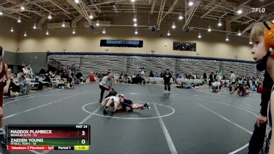 80 lbs Round 3 (4 Team) - Zaeden Young, PitBull Terps vs Maddox Plambeck, Brawler Elite