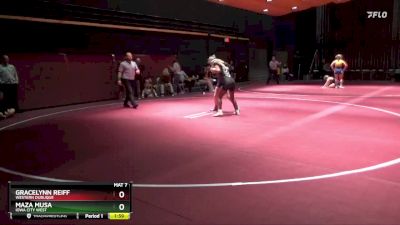 120 lbs Round 1 - Maza Musa, Iowa City West vs Gracelynn Reiff, Western Dubuque