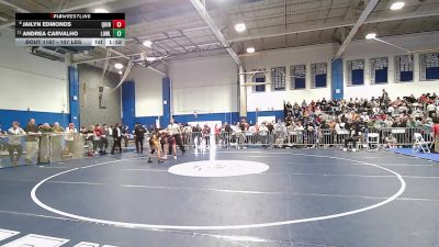 107 lbs 5th Place - Jailyn Edmonds, Quincy Upper vs Andrea Carvalho, Lowell