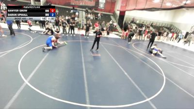144 lbs Champ. Round 1 - Sawyer Grow, Champions Wrestling Club vs Daron Upwall, Defiant Wrestling Club