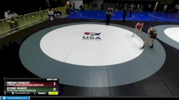 106 lbs Champ. Round 1 - Ryder Munoz, Pitman High School Wrestling vs Abram Coakley, Junipero Serra High School Wrestling